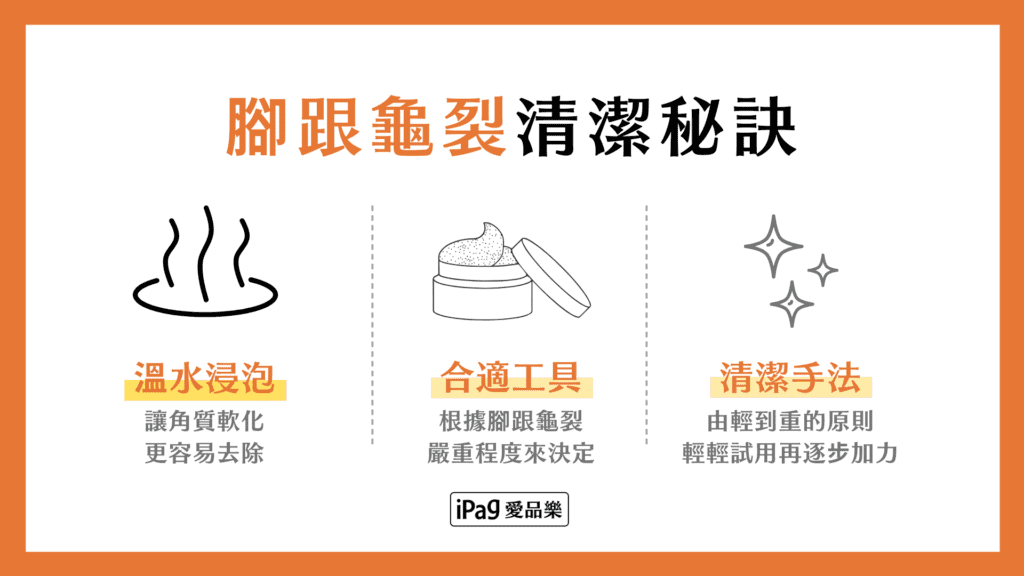 腳跟龜裂清潔秘訣