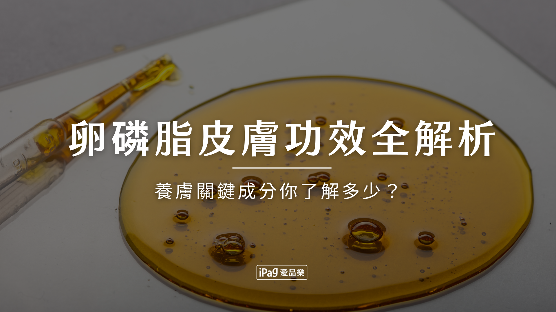 卵磷脂皮膚功效全解析