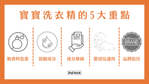 寶寶洗衣精 的5大重點