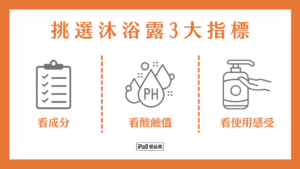 沐浴露好處 挑選3大指標