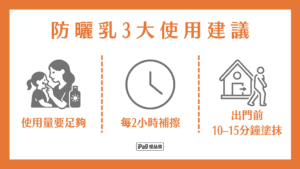 防曬係數 防曬乳使用建議