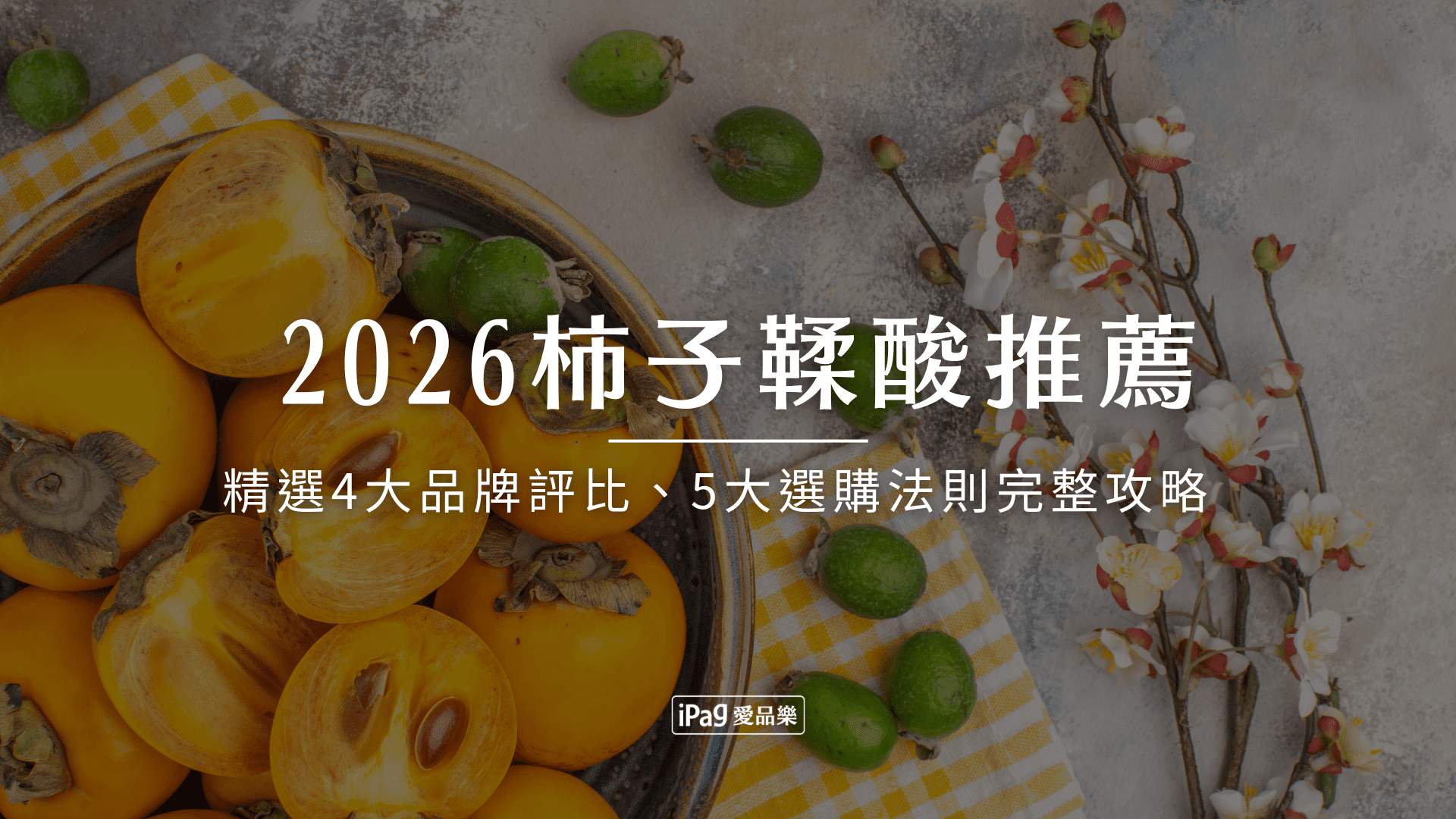 2026柿子鞣酸推薦！精選4大品牌評比、5大選購法則完整攻略